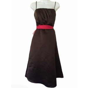 WTOO Watters & Watters Brown Gown Size 10